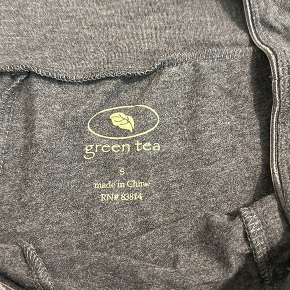 GREEN TEA SUPER SOFT CHARCOAL HEATHER PANTS LOUNGE COMFORT EVERYDAY - Picture 6 of 6